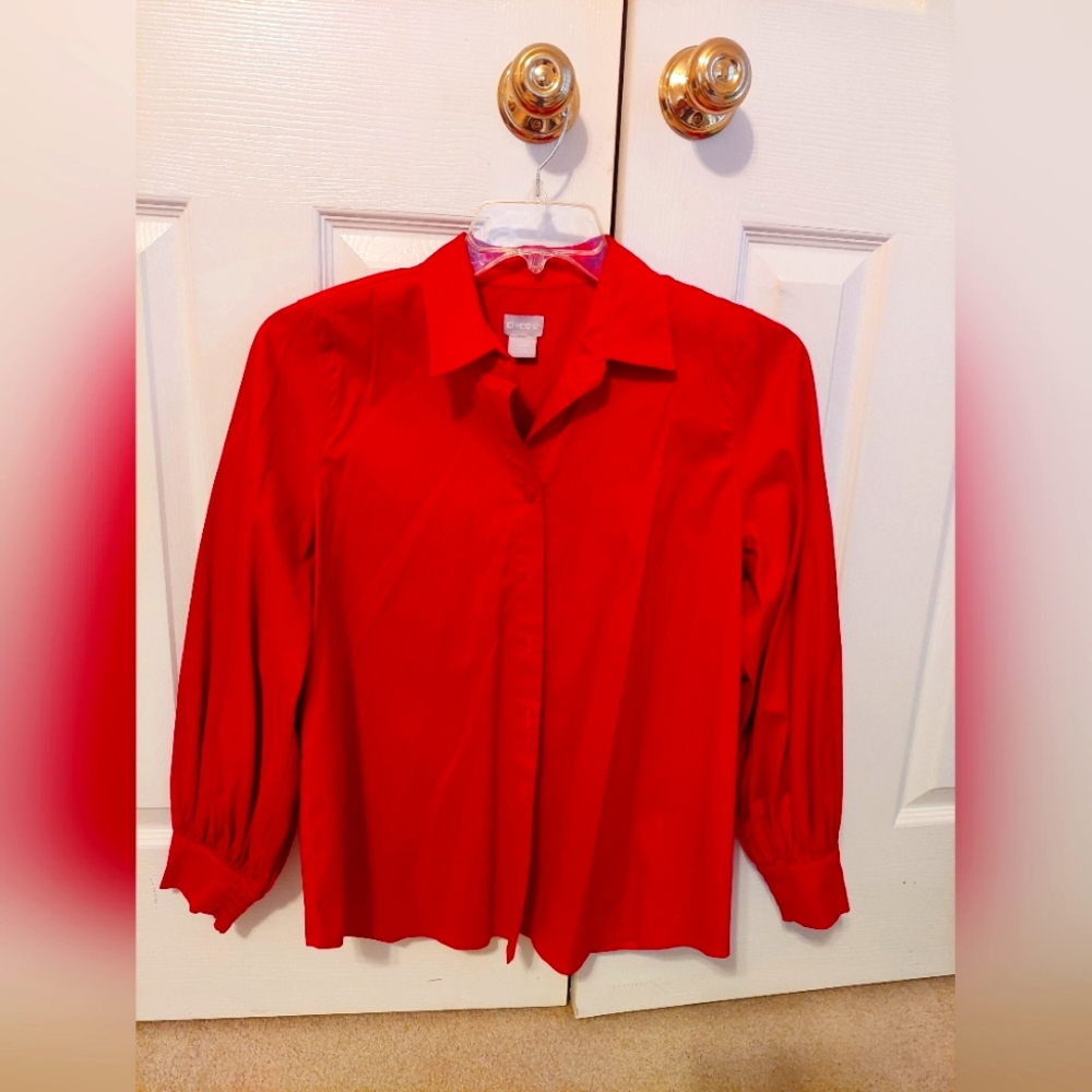 Chico's Women's Red Blouse